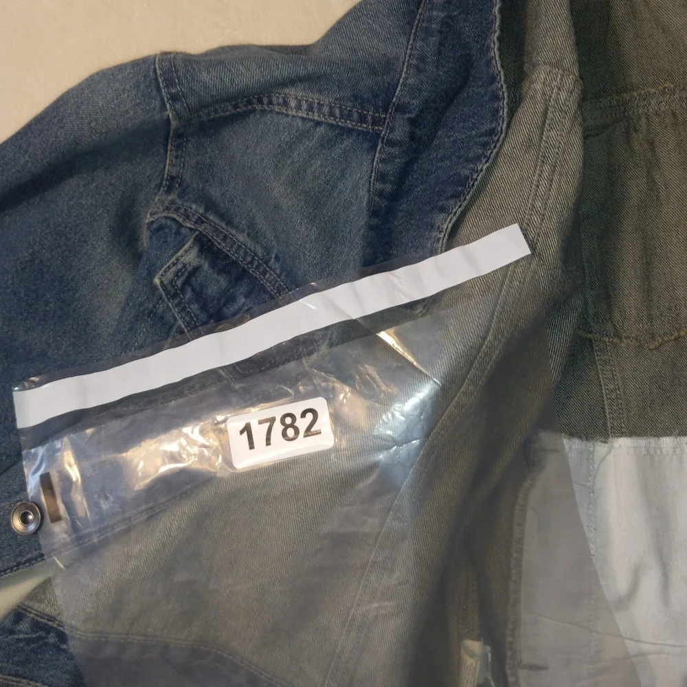 The Childrens Place Boys Medium Wash Denim Trucker Jacket Size L 10/12 Cotton